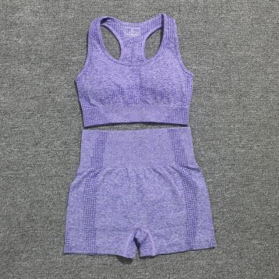 2pcsset Vital Women Sport Suit Yoga Set Gym Workout Clothes Long Sleeve Fitness Crop Top + High Waist Energy Seamless Leggings
