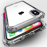 Fashion Shockproof Bumper Transparent Silicone Phone Case For iPhone 13 11 Pro Max X XS XR XS Max 8 7Plus Clear protection Cover