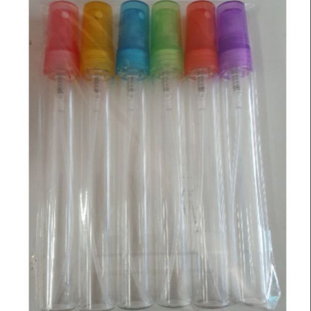 ขวดสเปรย์น้ำหอม-ปากกาใสฝาคละสี-10ml-โหล