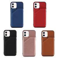 12 Mini 11 Pro XS Max XR X Soft Leather Phone Case Holder Cover Wallet Solid Color Card Holders Wallet Handbag Pockets