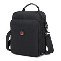 Mens Oxford Cloth A4 Book Laptop Pad Crossbody Bag Large Capacity Shoulder Bag Business Casual Bag Handbag Work Messenger Bag