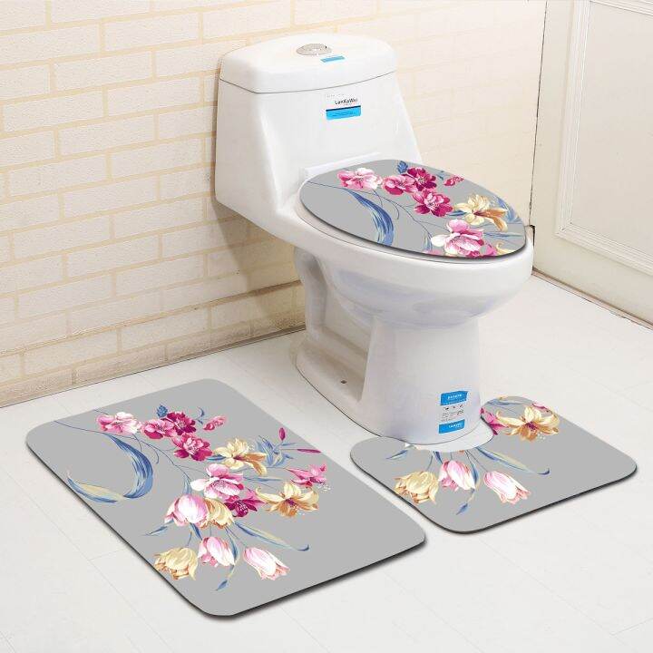 cw-leaf-toilet-three-piece-set-lid-cover-mat-anti-non-slip-bathroom-rug