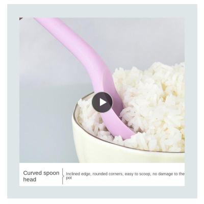 Multi Purpose Mixing Dessert Ice Cream Spoons Heat Resistant Rice Soup Spoon Long Handle Stirring And Serving Scoop Non-stick Cooking Utensils