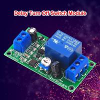 รีเลย์แผงไฟฟ้าตั้งเวลาโมดูลรีเลย์หน่วงเวลาเวลาปรับ NE555ได้12V DC 0-60S