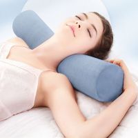 Memory Cotton Cylindrical Cervical Neck Pillow Sleeping Round Pillow Adult Neck Protection Pillow