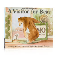 A visitor for bear English original picture book gold kite award winning picture book English Enlightenment early education parent-child reading picture book bonny Becker paperback opens