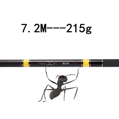 High Carbon Stream Fishing Pole Super Light Hard 3.6m 4.5m 5.4m 6.3m 7.2m 8m escopic Rod Hand Freshwater fishing rods Summer