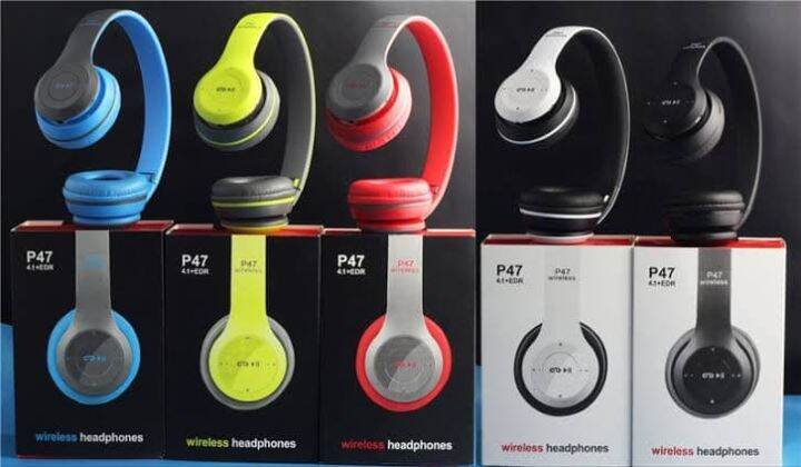 หูฟังบลูทูธ-รุ่น-p47-บลูทูธ-หูฟังเสียงดี-เบสดัง-คุยสายได้-wireless-bluetooth-stereo-headset-หูฟังไร้สาย-คุยสายสนทนาได้