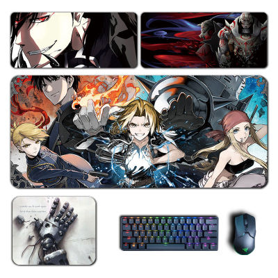 Anime Fullmetal Alchemist Mouse Pads Edward Alphonse Mustang Mousepad Computer Laptop Gamer Pad PC Gaming Accessories Desk Mats