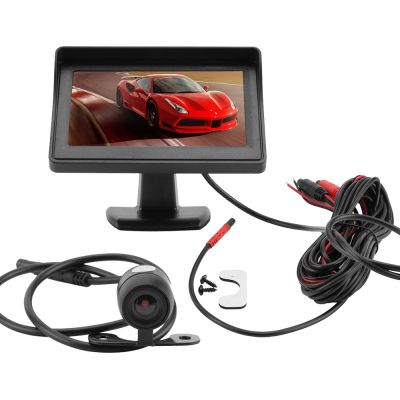 Original 4.3 Inches Car Rear View Backup Camera Monitor System with LCD Display Rear Reverse Parking Kit Set Fast Ship