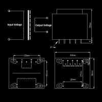 EI41 6W 6VA AC 220V To AC 9V 12V 18V 24V Mini Sealed Plug In PCB Board 4P 7P 9P 2 2 5 4 5 Pin Power Encapsulated Transformer