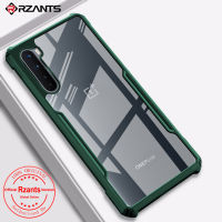 Rzants สำหรับ OnePlus Nord กรณี Hard【Blade】 Hybrid กันกระแทก Slim Crystal Clear Double Anti Drop Protection เคสใส่โทรศัพท์ Clear กลับมีความยืดหยุ่น TPU กรอบกันชน