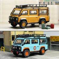 Master 1:64รุ่นรถ Land R รถบัสอัลลอยรถตู้ออฟโรด W/อุปกรณ์เสริม-2รุ่น