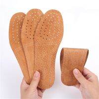 【CW】 Ultra Thin Breathable Deodorant Leather Insoles Large Size 36-44 Sweat Inner Soles Shoes Insole