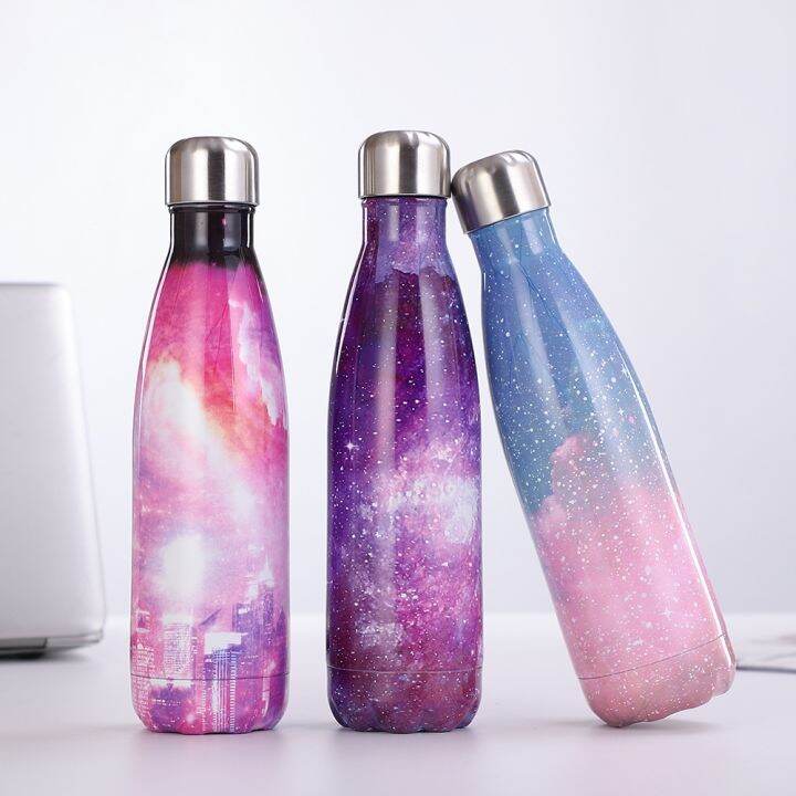 water-bottle-stainless-steel-vacuum-insulated-bottle-thermal-sport-cold-hot-cup-creative-mug-starry-sky-cup-500ml-logo-custom