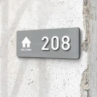 Acrylic House Number Signs Address Plaque For Outside Apartment Home Hotel Custom Door Number Sticker Door Plates Drop Shipping Wall Stickers Decals