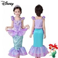 〖jeansame dress〗 Disney 3 10Y ชุดนางเงือกน้อยสำหรับสาวๆในช่วงฤดูร้อนเจ้าหญิงชุดงานเลี้ยงวันเกิด