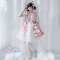 【Flash Sales】เดรสโลลิต้าแขนสั้น College Princess Daily Loli Dress