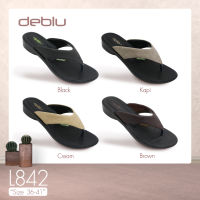 L842 รองเท้าแตะ หญิง แบบสวม แบบหนีบ deblu เดอบลู นุ่มนิ่ม เพื่อสุขภาพ น้ำหนักเบา ของแท้ 100%