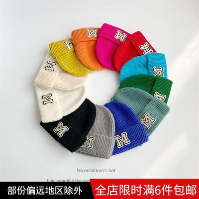 [COD] Large letter M knitted hat womens ins style Korean autumn new product 2022 and winter warm all-match woolen