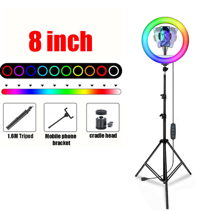 led-ring-light-dimmable-rgb-video-lights-with-stand-tripods-160cm-phone-holder-lamp-for-tiktok-youtube-lampara-led-estudio