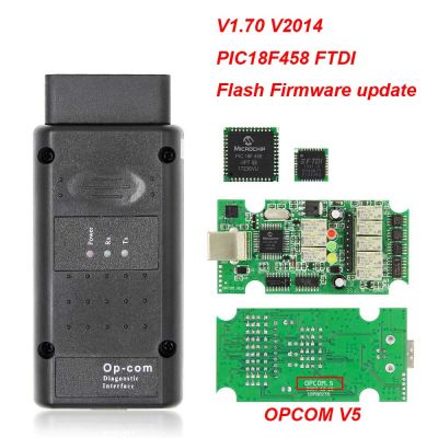 OPCOM V5 For Opel OP COM 1.70 flash firmware update Car Diagnostic for Opel OP-COM 1.95 PIC18F458 CAN BUS OBD OBD2 Auto Tools