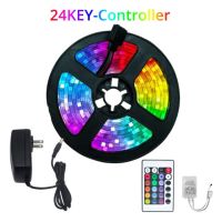 RGB LED Strip Light Tape 5050 2835 12V Night Light Wall Lamp Diode Ribbon Flexible Controller Adapter for TV Backlight Home KTV