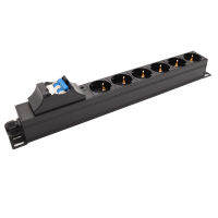 ซ็อกเก็ต PDU ตู้เซิร์ฟเวอร์ยุโรป 6 บิต, สวิตช์ลม 16A/32A 4000W/8000W, ไร้สาย