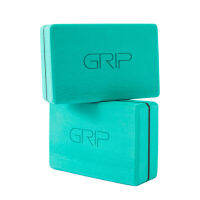 GRIP บล็อกโยคะ แพ็คคู่ เนื้อแน่น ขอบโค้งมน