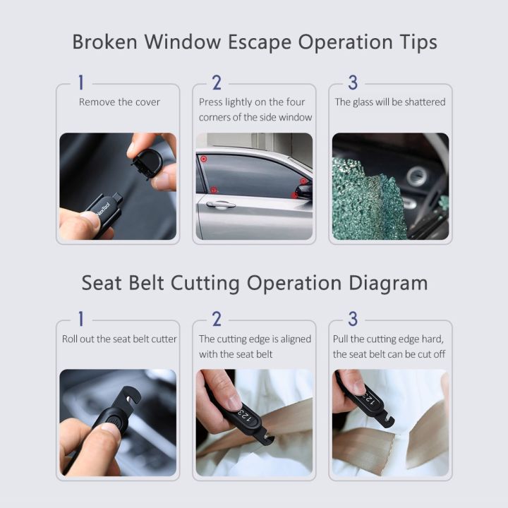 nextool-multifunctional-ป้ายจอดรถในตัวแขนหน้าต่างเบรกเกอร์เข็มขัดนิรภัยเครื่องตัดแม่เหล็กดูดบัตรที่จอดรถหมายเลขที่ซ่อนอยู่