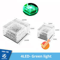 Solar Light Outdoor Ice Cube Light 46 LED Waterproof Decorative Ice Stone Cube Light Garden Courtyard Decorative Brick Light