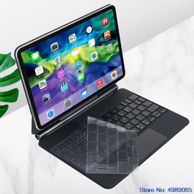 แป้นพิมพ์ Ipad Pro 12.9 2020 / Ipad Pro 11 2020 Pro11 Tpu สำหรับ Apple Magic Euro Us แป้นพิมพ์ฝาครอบป้องกันผิว-Shop5798325