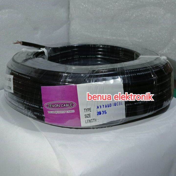 Promo Kabel Listrik 2x0 75 Per 10 Meter Serabut Hitam Jevon Hyo