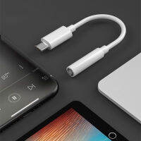 Jenis C Hingga 3.5Mm Aux อะแดปเตอร์ Jenis Kabel-C แจ็ค3.5สายออดิโอ Asal untuk Xiaomi Samsung Jenis-C หูฟังเสียบปลั๊กตัวเชื่อมต่อ