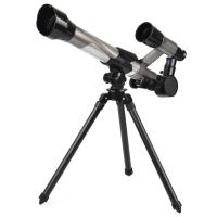 Kids Astronomical Telescope Astronomical Landscape Telescope with Tripod Scientific and Educational Exploration Toy for Children Beginners natural