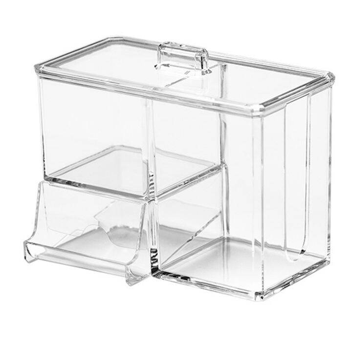 Apothecary Jars for Cotton Ball, Cotton Swab, Cotton Pad Clear Bathroom