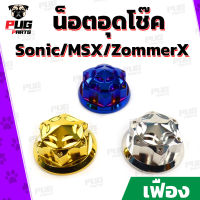 น็อตแผงคอSonic / น็อตแผงคอMSX / น็อตแผงคอZoomerX (หัวเฟือง เลส ทอง) น็อตล็อคแผงคอ น็อตสแตนเลสแท้