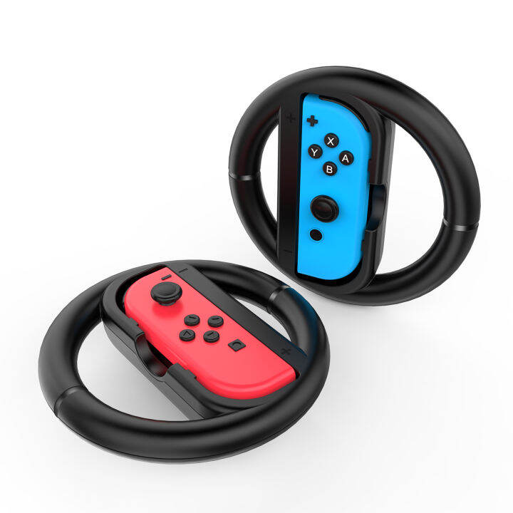 nintendo-joy-con-wheel-set-of-2-เคสจอยคอน-สำหรับเกมส์แข่งรถ-ชุด-2-ตัว-ของแท้-ประกันศูนย์-1-ปี