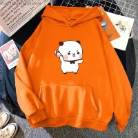 Bubu Lucu Melempar Sandal Jepit Di Dudu Karena Dia Menggoda Bubu Hoodies Beruang Kaus Y2K Pakaian Untuk Wanita Kawaii Atasan Pria Size Xxs-4Xl