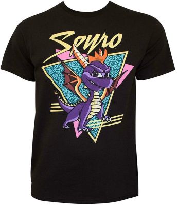 Spyro - Dragon Retro Logo - l Mens T-Shirt