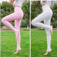 กอล์ฟได้รับการป้องกันความสุขใน Ms Leggings ผ้าไหมน้ำแข็งป้องกันความสุขในกางเกงหญิงยูวีเหยียบย่ำฟุตกางเกงกางเกงกอล์ฟบางส่วน