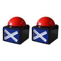 2X Game Answer Buzzer, Q&amp;A with Light and Sound for Talent Buzzer, Game Dial Button, Red Game Buzzer