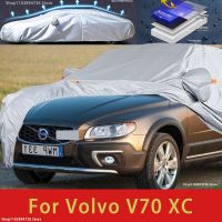 ผ้าคลุมรถสำหรับวอลโว่ V70XC กันน้ำกันฝุ่น,ผ้าคลุมรถแบบเต็มตัวผ้าคลุมหิมะที่บังแดดอุปกรณ์ตกแต่งภายนอกรถกันน้ำ