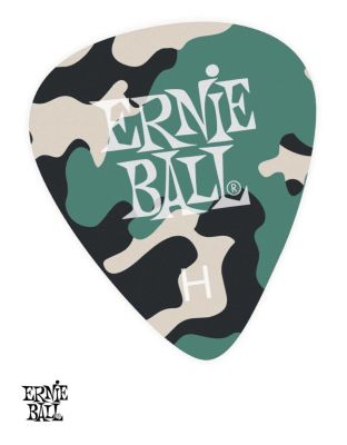 Ernie Ball  Camouflage Pick ปิ๊กกีตาร์ ลายทหาร (Heavy: 0.94 mm) ** Made in USA **
