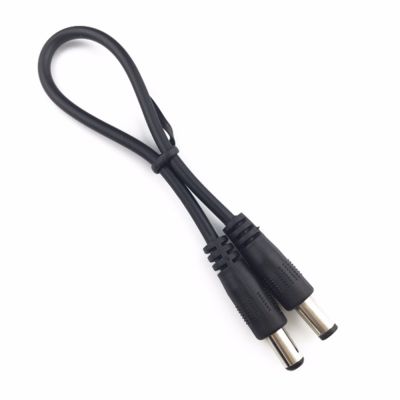 DC Power Plug 5.5 x 2.1mm Male To 5.5 x 2.1mm Male CCTV Adapter Connector Cable  Wires Leads Adapters