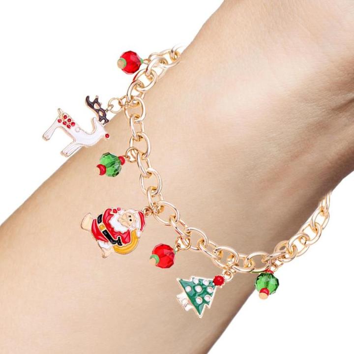 adult-christmas-charm-bracelet-adjustable-elegant-alloy-bracelet-festival-holiday-supply-bracelet-gift-for-friends-new-year-thanksgiving-greater