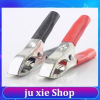 JuXie store 10pcs 70mm 30A Handle Alligator Clips Crocodile Test Connector Probe Metal Red Black Electrical DIY Tools