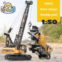 Huina 150เครนรุ่นจำลองรถยนต์รถบรรทุกล้อแม็กทาวเวอร์เครนรุ่นวิศวกรรมยานพาหนะของเล่นรถบรรทุกของเล่นสำหรับเด็กของขวัญวันเกิด