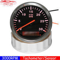 3000รอบต่อนาที T Achometer วัด Tach เซ็นเซอร์ REV เคาน์เตอร์ที่มีชั่วโมงเมตร85มิลลิเมตรเบนซินดีเซล12โวลต์24โวลต์ LED สีแดง Tacho เซ็นเซอร์ M16 M18