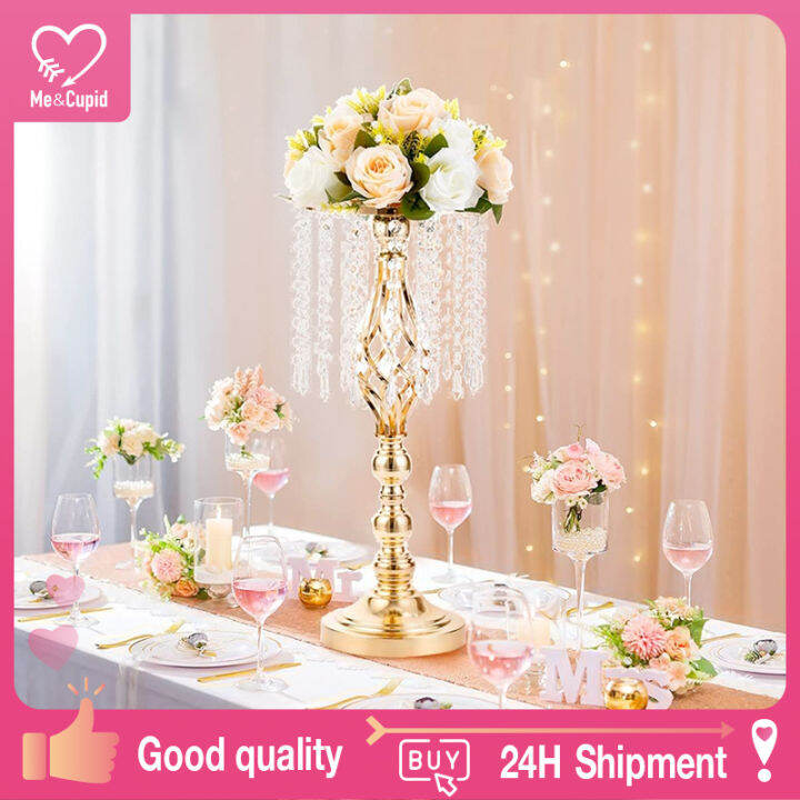 Crystal Flower Stand Wedding Road Lead Tall Flower Holders Centerpiece